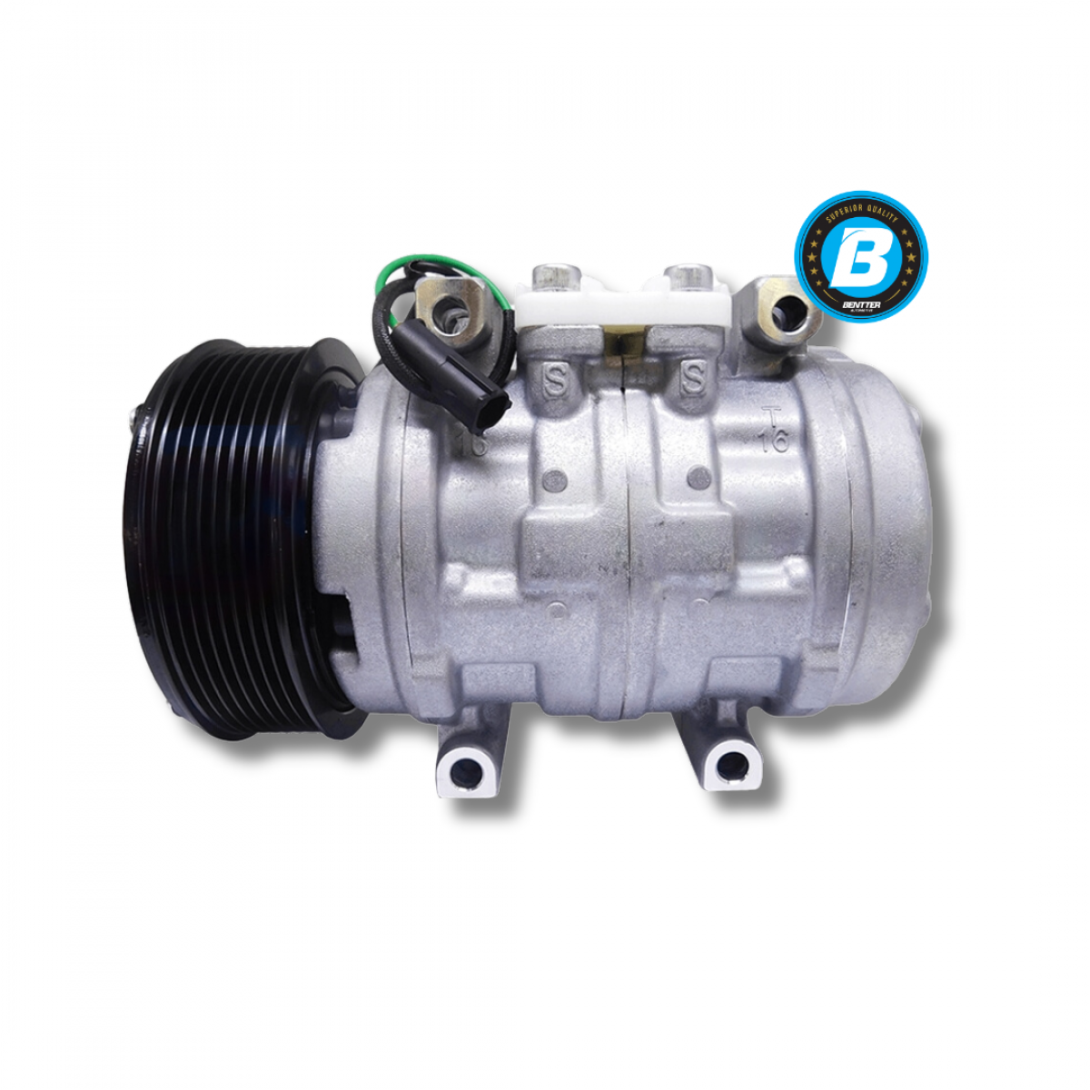 COMPRESSOR MOD.DENSO 10P15 VW CONSTELLATION / FORD CARGO 4FIX 8PK 24V 