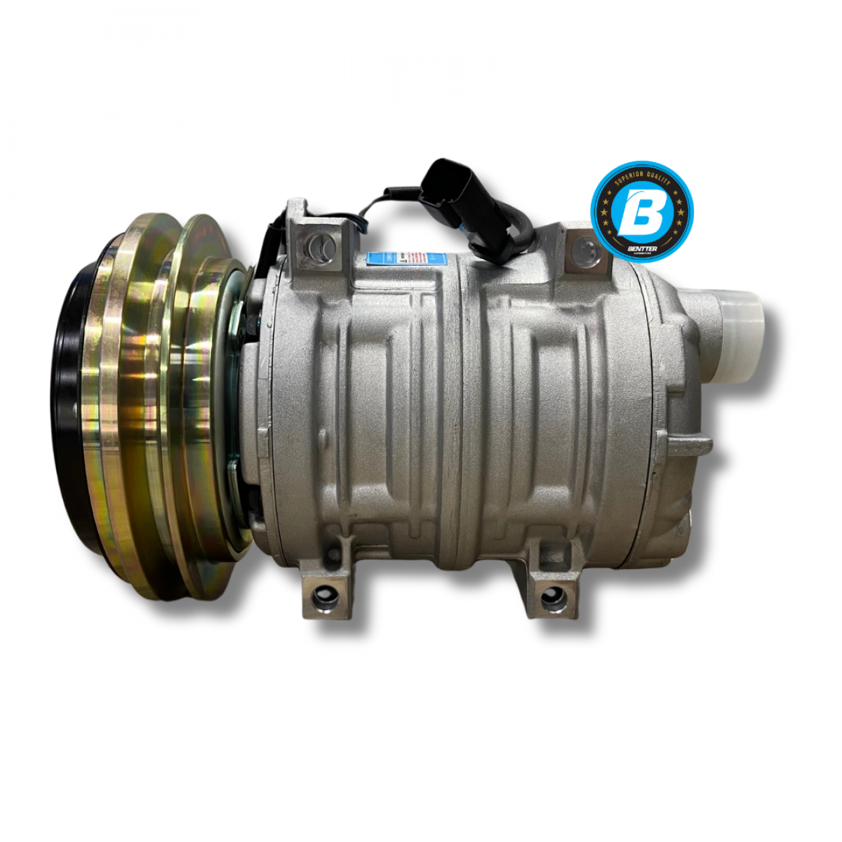 COMPRESSOR MOD. TM21 SELTEC CAT 416E POLIA 2V 12V SAIDA HORIZONTAL