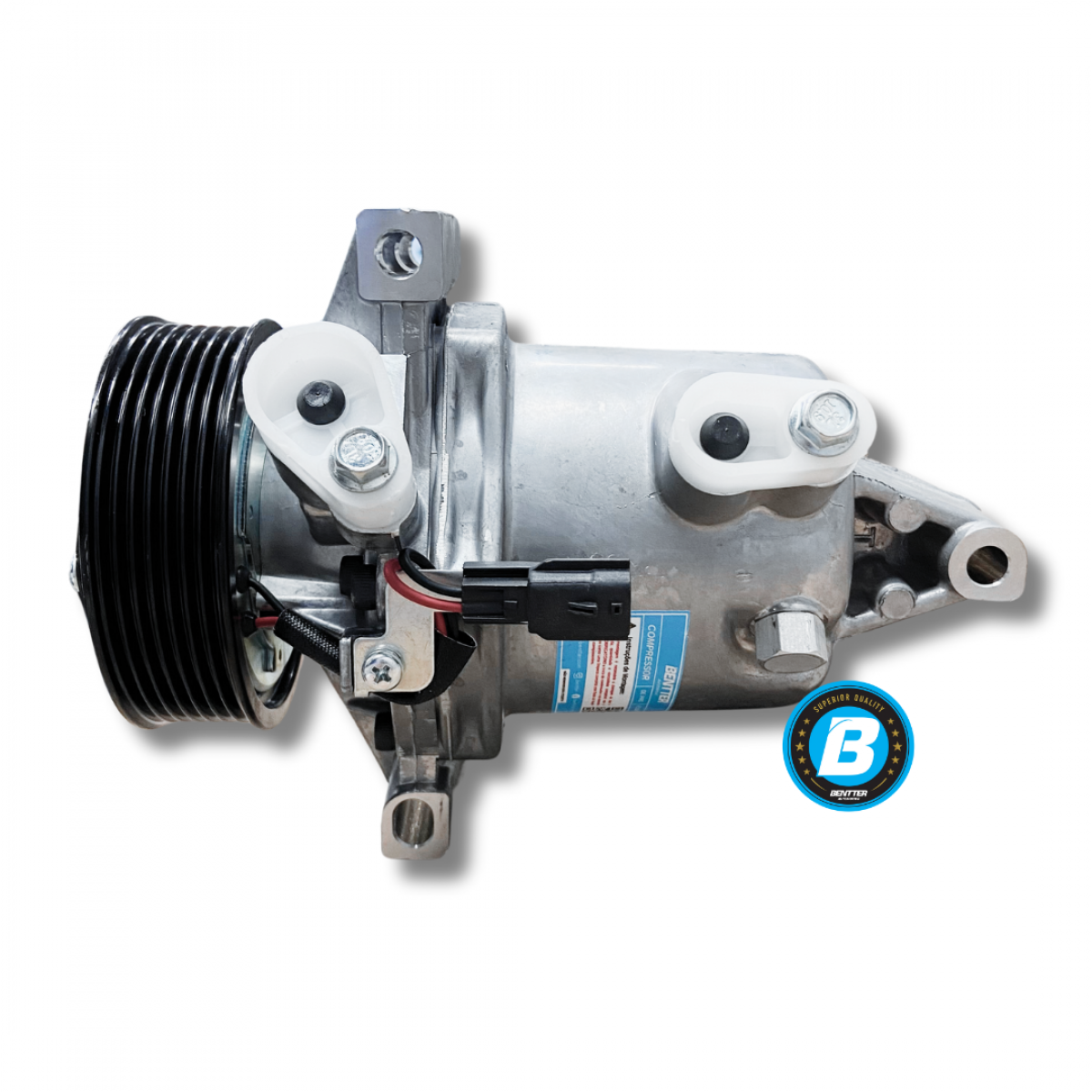 COMPRESSOR IMP. CALSONIC NISSAN KICKS 1.6 / RENAULT SANDERO / LOGAN 2016 ATÉ 2019 MOTOR 1.6 12V 7PK 104MM 
