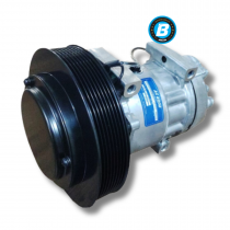 COMPRESSOR SANDEN EDGE 7H15 4116U CAMINHÃO VOLVO 4FIX PST 8PK 180MM 24V 